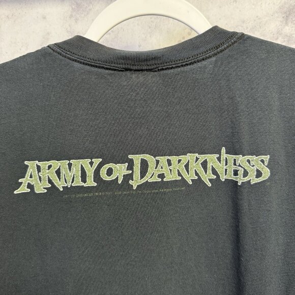 ARMY OF DARKNESS VTG 90s RARE T Shirt Tee Horror Movie Zombie Evil Dead Raimi - Picture 8 of 14